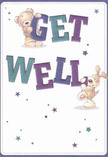 With a joyful, uplifting mood, this get well card bursts with innocence and play-the kind of warmth that mirrors community care from Plumstead Florist. Two lovable friends, a teddy bear and a lively puppy, seem almost to tumble off the page as they cradle the vibrant, oversized letters of 'Get Well' in spirited blues and purples. Stars dance across the creamy background, their colours flickering hope throughout the design like well-wishes carried on a Plumstead breeze. The characters' fur appears soft and welcoming-a tactile promise of comfort as sincere as a same-day bouquet sent to a neighbour on Glyndon Road. This card is more than a visual greeting; it is an emotional remedy, wrapping its recipient in kindness, cheer, and the steadfast reassurance that comes from the heart of the local community.